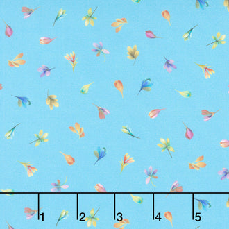 Color Crush - Flamboyant Florets Blue Yardage