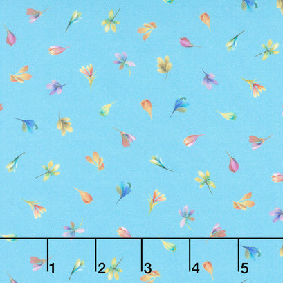 Color Crush - Flamboyant Florets Blue Yardage
