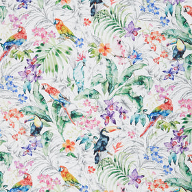 Paradise Found - Magic Gardens White Yardage