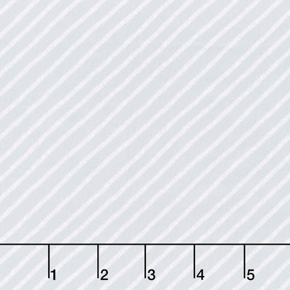 Most Wonderful Time Of The Year - Peppermint Candy Stripe Gray Yardage