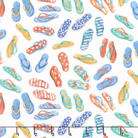 Sea La Vie - Thongs White Yardage