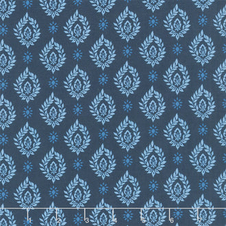 Mediterranean Riviera - Sicilian Tile Navy Yardage