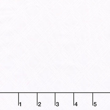 White Hot - Houndstooth Plaid White Yardage