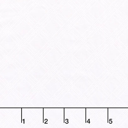 White Hot - Houndstooth Plaid White Yardage