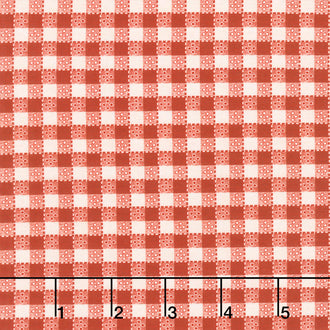 Happy Trails - Buffalo Plaid Red Yardage