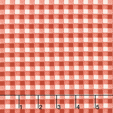Happy Trails - Buffalo Plaid Red Yardage