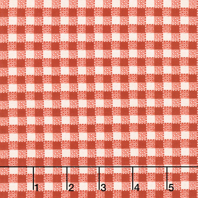 Happy Trails - Buffalo Plaid Red Yardage