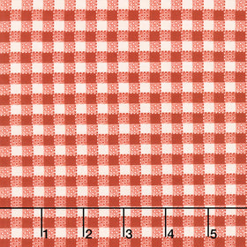 Happy Trails - Buffalo Plaid Red Yardage