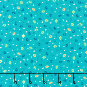 Colorful Cottage - Dazzling Diamonds Teal Yardage