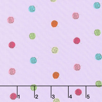 Paw Prints - Spin Lilac Yardage