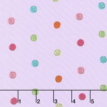 Paw Prints - Spin Lilac Yardage