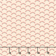 Rainbow Dino - Rainbows Peach Yardage