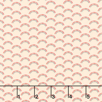 Rainbow Dino - Rainbows Peach Yardage