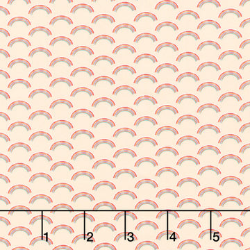Rainbow Dino - Rainbows Peach Yardage