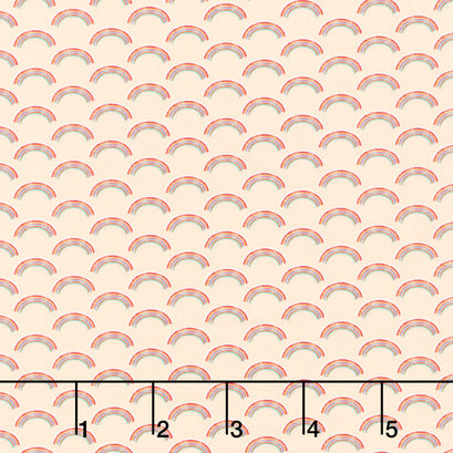 Rainbow Dino - Rainbows Peach Yardage
