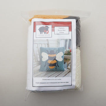Buzzy Bee Punch Needle Pillow Kit