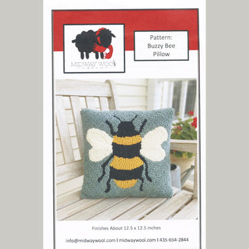Buzzy Bee Punch Needle Pillow Kit