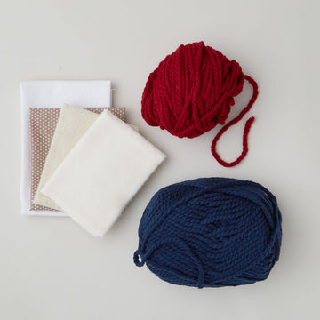 Americana Starshine Proddy And Punch Needle Pillow Kit