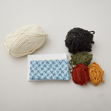 Fluff and Flowers Proddy And Punch Needle Pillow Kit