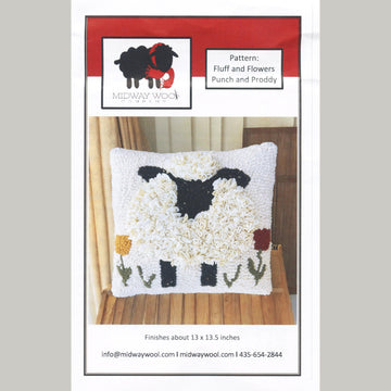 Fluff and Flowers Proddy And Punch Needle Pillow Kit