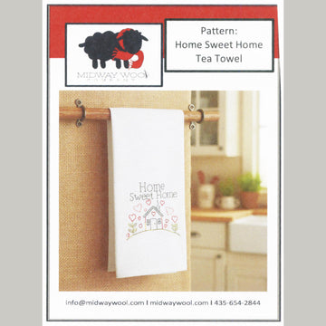 Home Sweet Home Embroidery Towel Kit