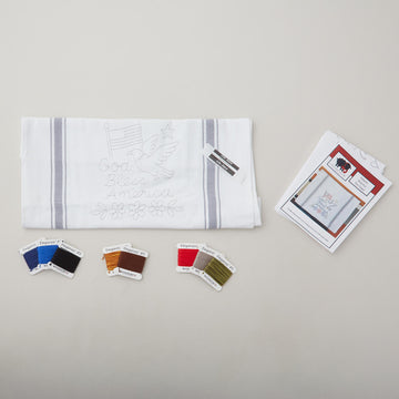 Americana Embroidery Towel Kit