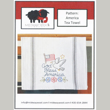 Americana Embroidery Towel Kit