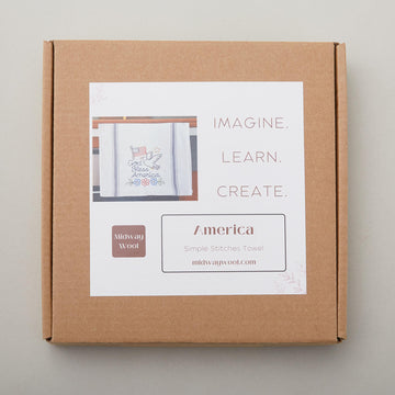 Americana Embroidery Towel Kit
