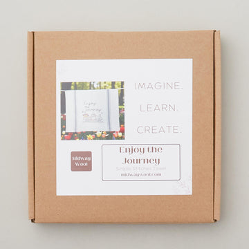 Enjoy The Journey Truck Embroidery Towel Kit