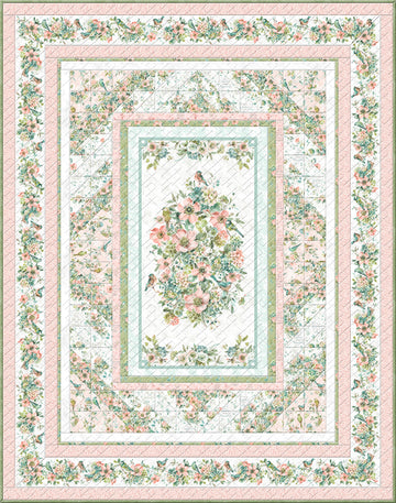 Mint Crush Twin - Pink Free Quilt Pattern