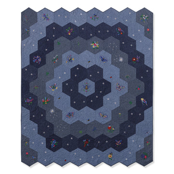 Missouri Star Honeycomb Indigo Fabric Quilt Kit