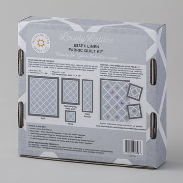 Lovely Lattice Fabric Kit - Grey