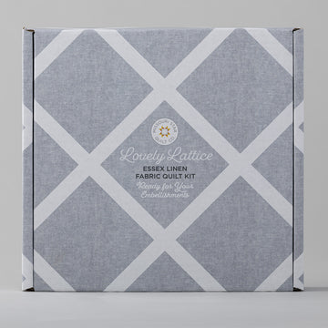 Lovely Lattice Fabric Kit - Grey