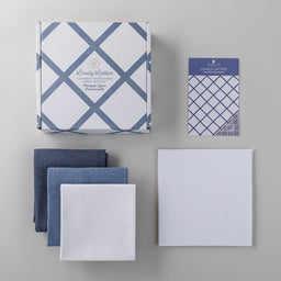 Lovely Lattice Fabric Kit - Chambray