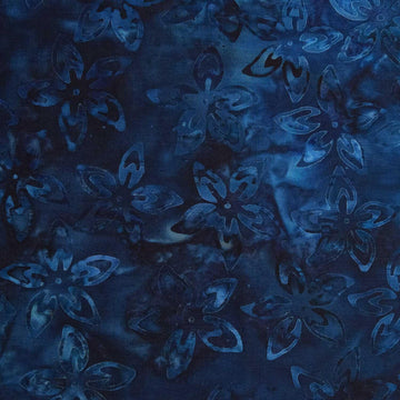 Nature Walk Batik - Flower Marine 3 Yard Cut