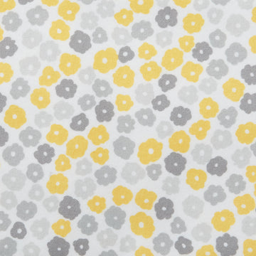 Cozy Cotton Flannels - Yellow Flowers Yardage 2 Yard Cut