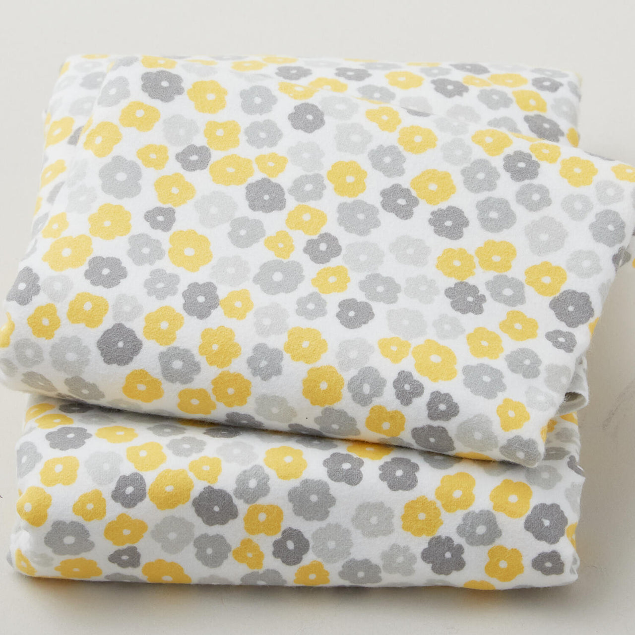 Cozy Cotton Flannels - Yellow Flowers Yardage 2 Yard Cut