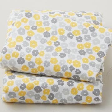 Cozy Cotton Flannels - Yellow Flowers Yardage 2 Yard Cut