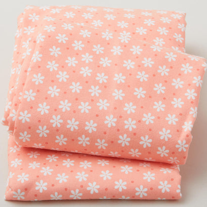 Cozy Cotton Flannels - Flowers Peach Yardage 2 Yard Cut