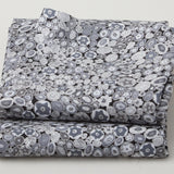 Gustav Klimnt - Circles Rocks Pewter Metallic Yardage 2 Yard Cut