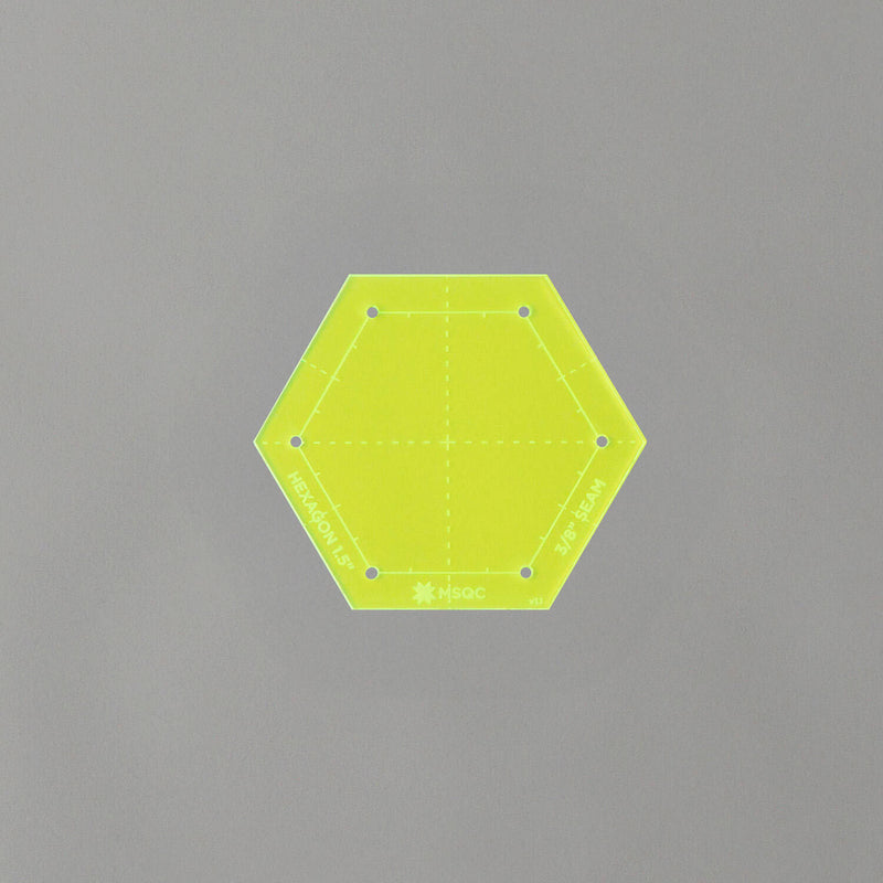 Missouri Star EPP Template 1.5" Hexagon