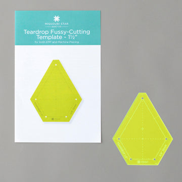Missouri Star EPP Template 1.5" Teardrop