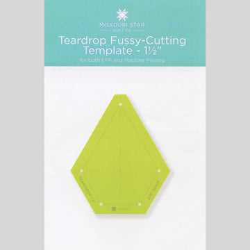 Missouri Star EPP Template 1.5" Teardrop