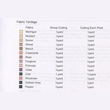 Sunset Wildflowers Pixel Quilt Kit