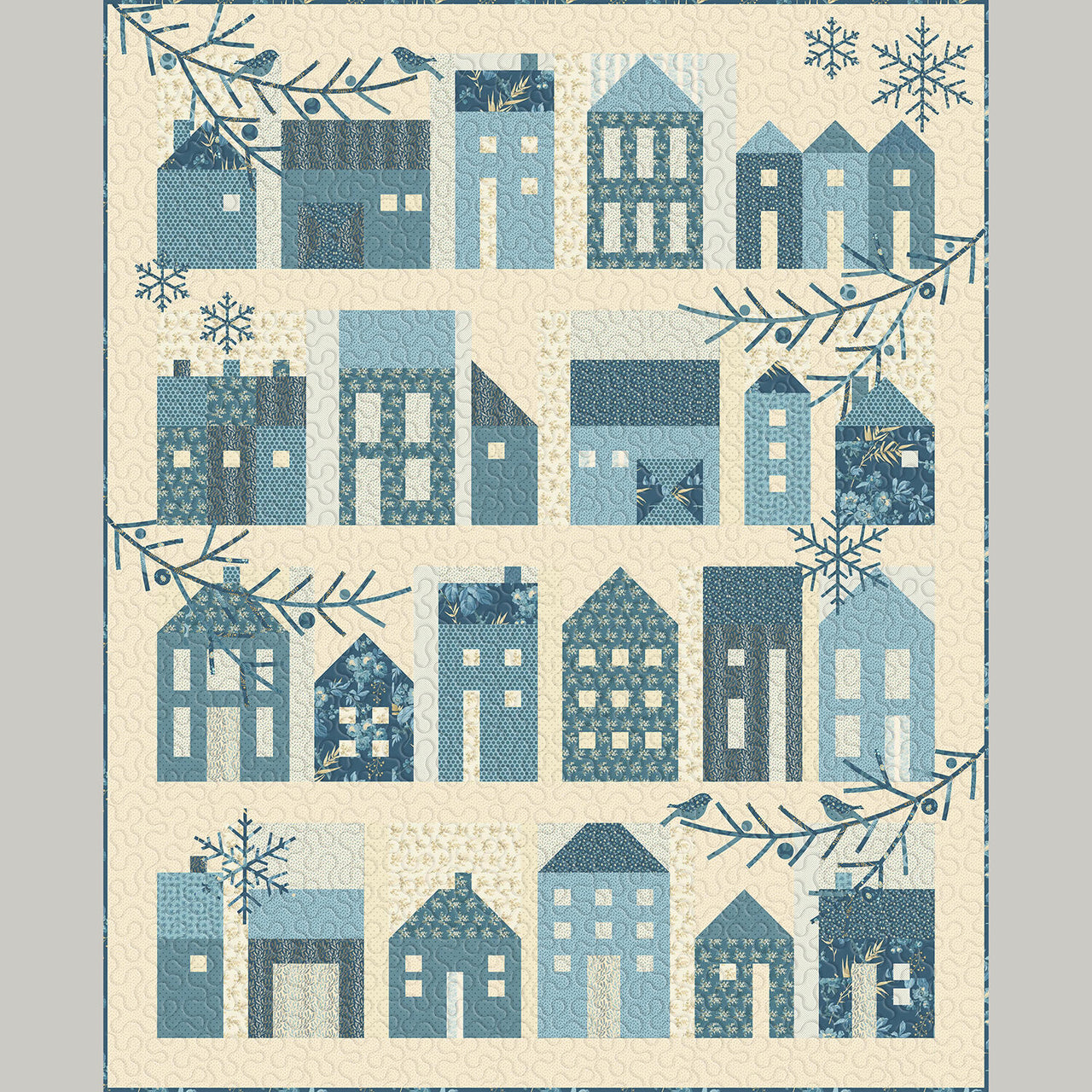 Winter Village II Quilt Kit