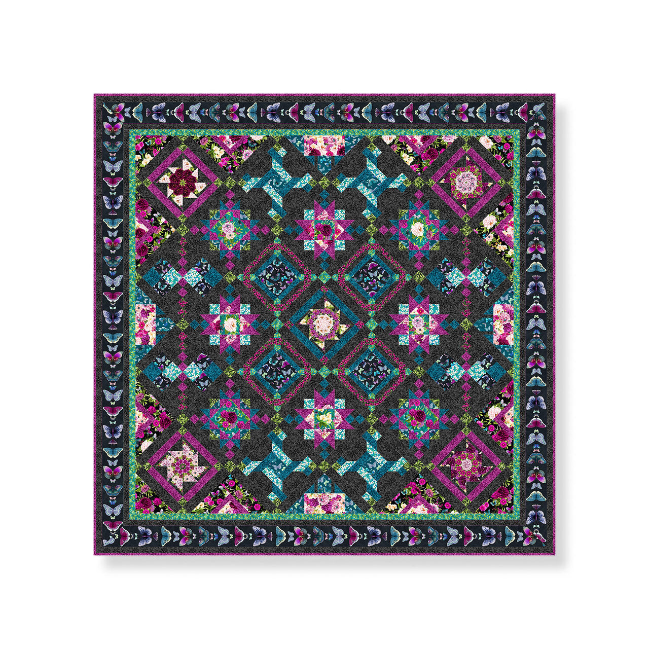 Midnight Garden Quilt Kit