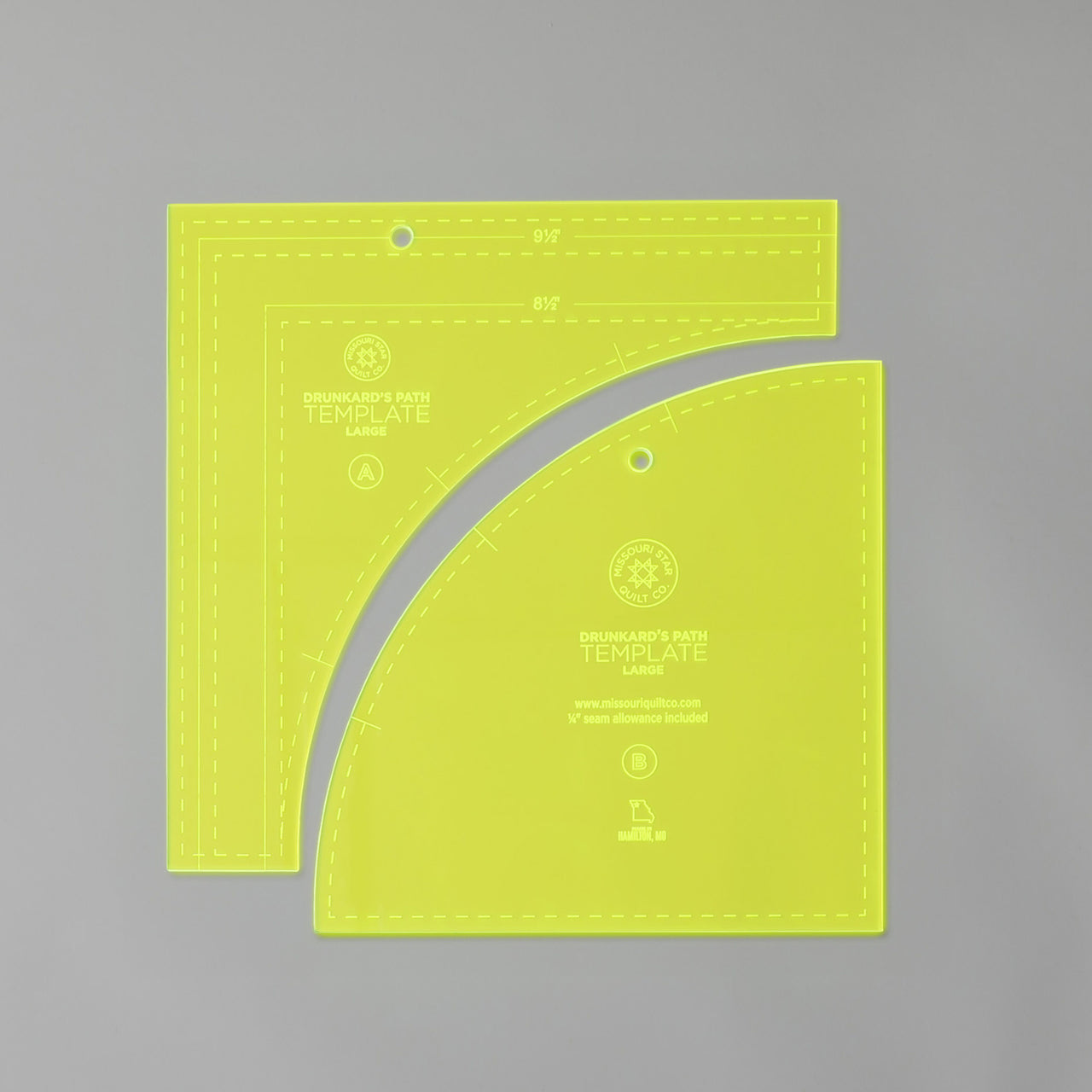 Missouri Star Drunkard's Path Circle Template Set - Large