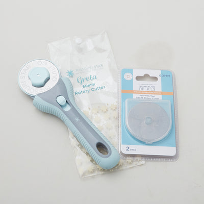 Missouri Star 60mm Rotary Cutter & Replacement Blades 2 Pack