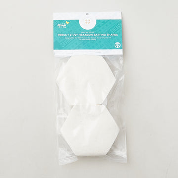 Missouri Star Quilt As You Go 2 1/2" Hexagon Precut Batting Shapes