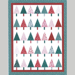 Missouri Star Jolly Christmas Winter Pines Throw Quilt Kit